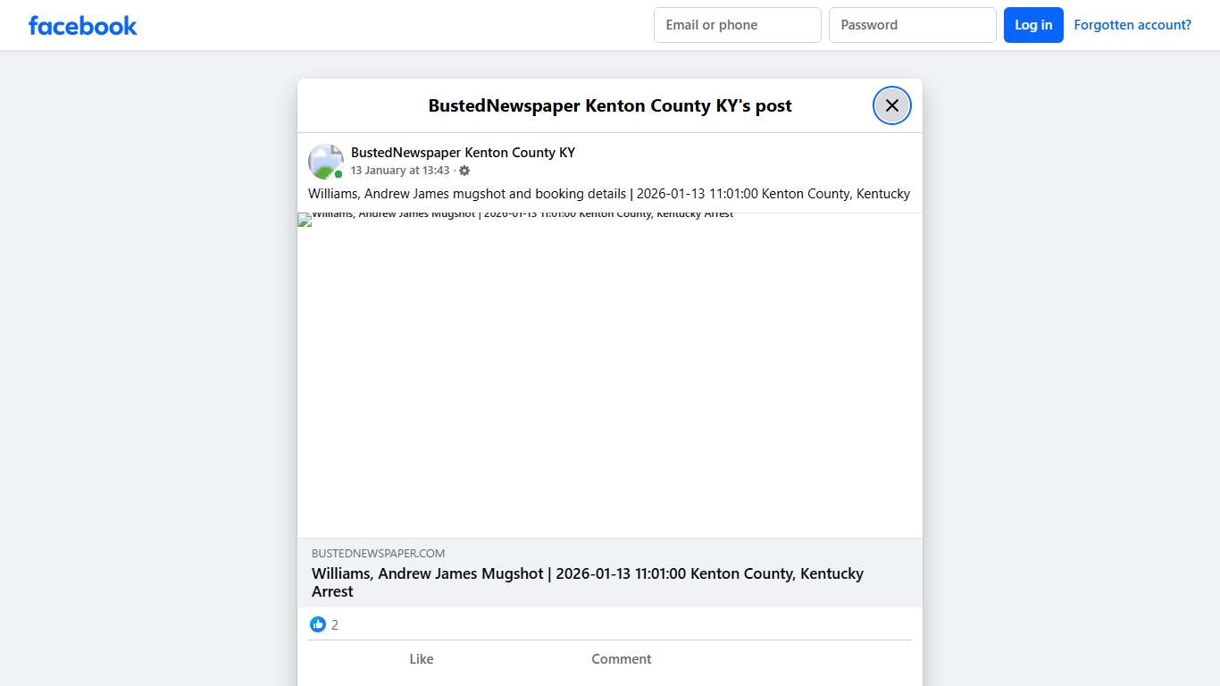Williams, Andrew James... - BustedNewspaper Kenton County KY Facebook